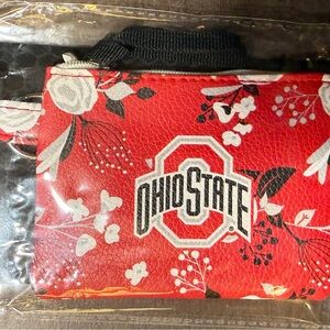 Ohio State Buckeyes Floral Coin Pouch
